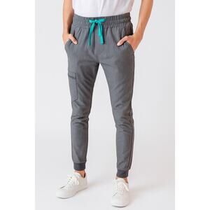 FIGS Zamora High Waisted Scrub Pants Jogger Heather Grey Petite Size XS NEW